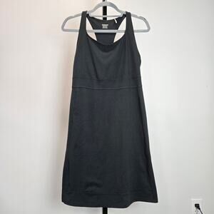 Toad and Co Aquaculture Racerback Dress Black Hiking Outdoors Medium Sporty